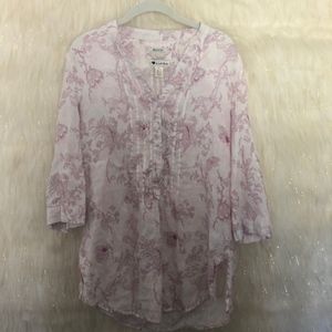 Malvin I Love Linen Tunic Top